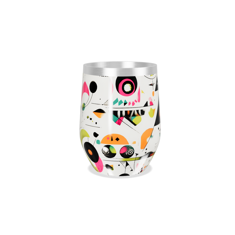 Copo Térmico Slim - Estampa Geométrica Colorida