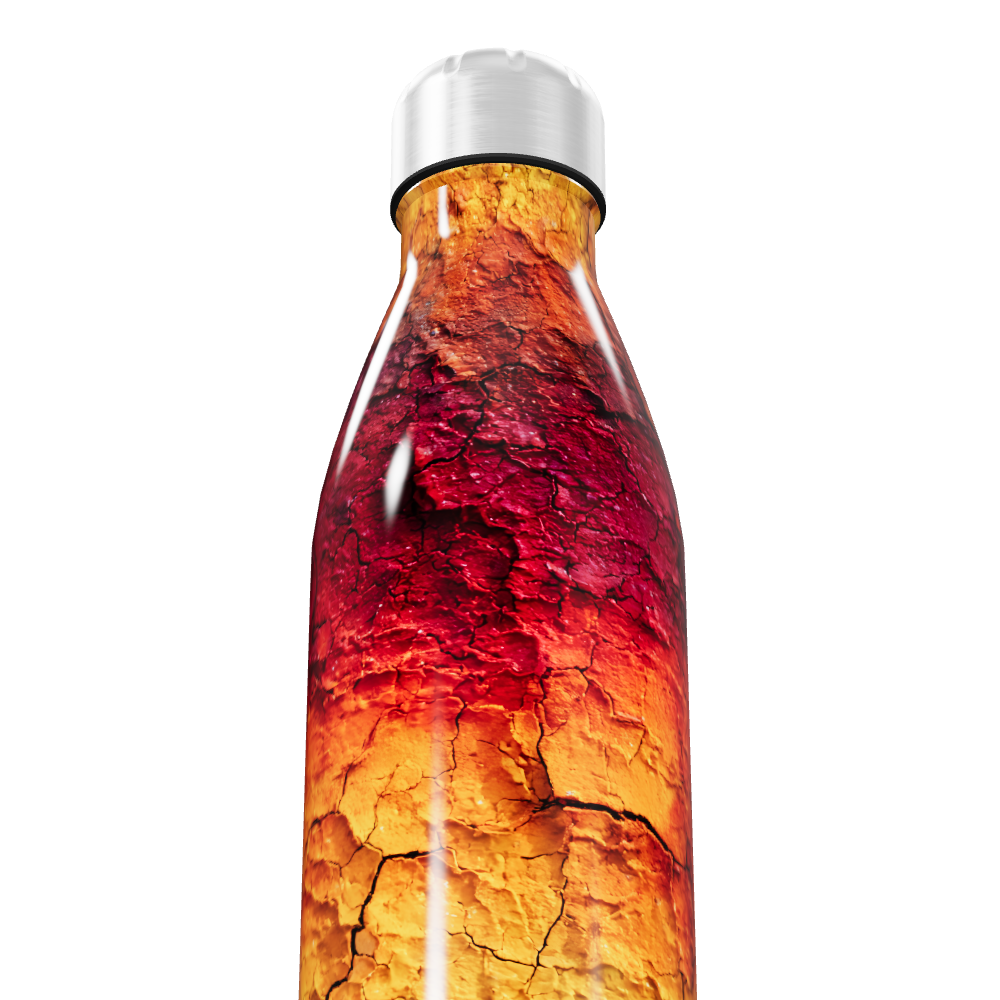 Garrafa Inox Estampa Texturizada