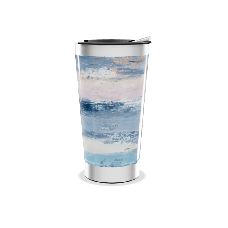 Copo Térmico - Estampa Azul e Rosa