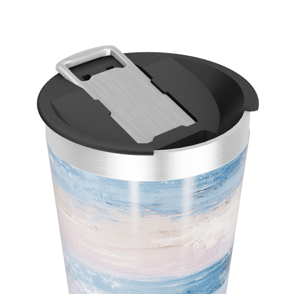 Copo Térmico - Estampa Azul e Rosa