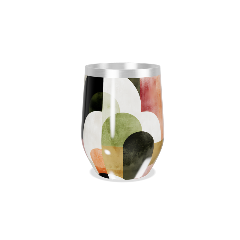 Copo Térmico Slim - Estampa Geométrica Multicolor