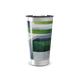 Copo Térmico - Verde com Listras Geométricas