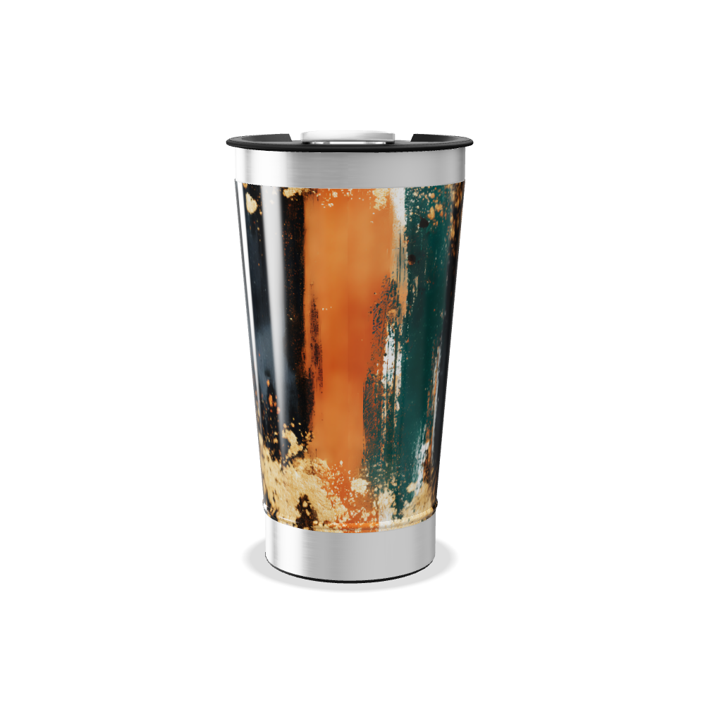 Copo Térmico - Abstrato Multicolorido Aço