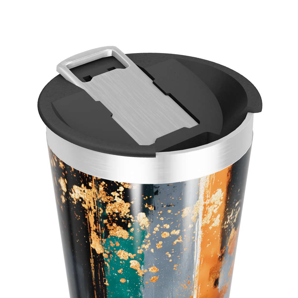 Copo Térmico - Abstrato Multicolorido Aço