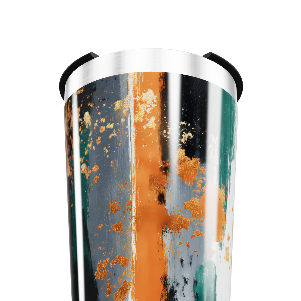 Copo Térmico - Abstrato Multicolorido Aço