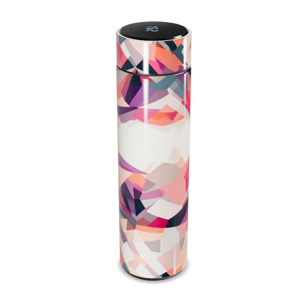 Garrafa Térmica Touch - Estampa Geométrica Colorida