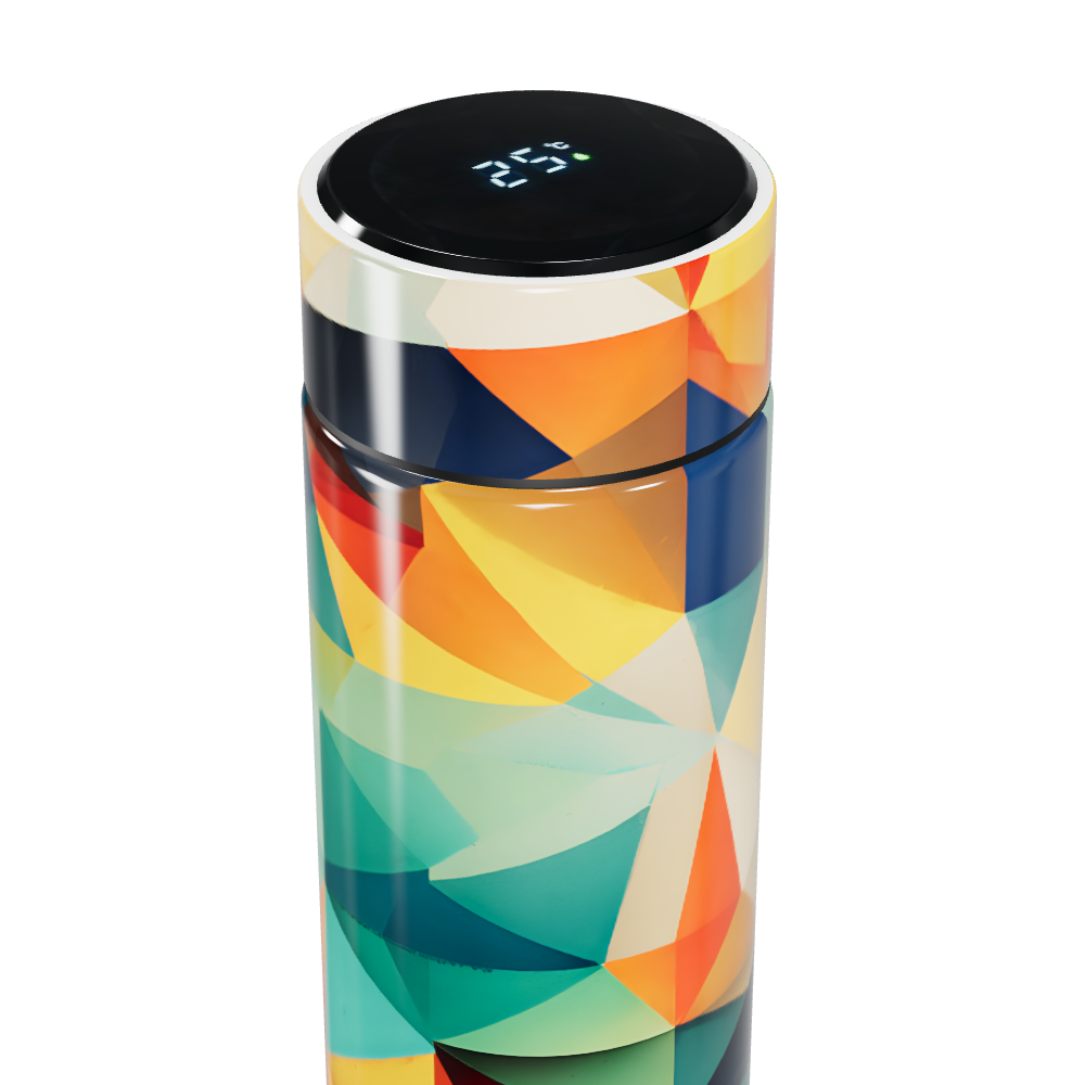 Garrafa Térmica Touch - Colorida Geométrica