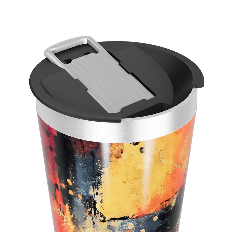 Copo Térmico - Estampa Abstrata Colorida