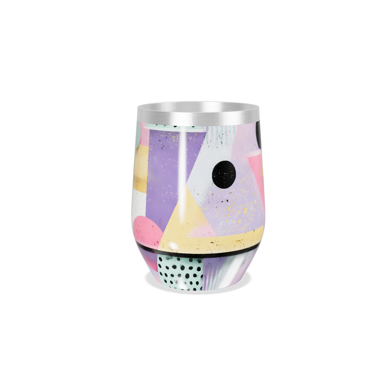 Copo Térmico Slim - Geométrico Colorido Aço Inox