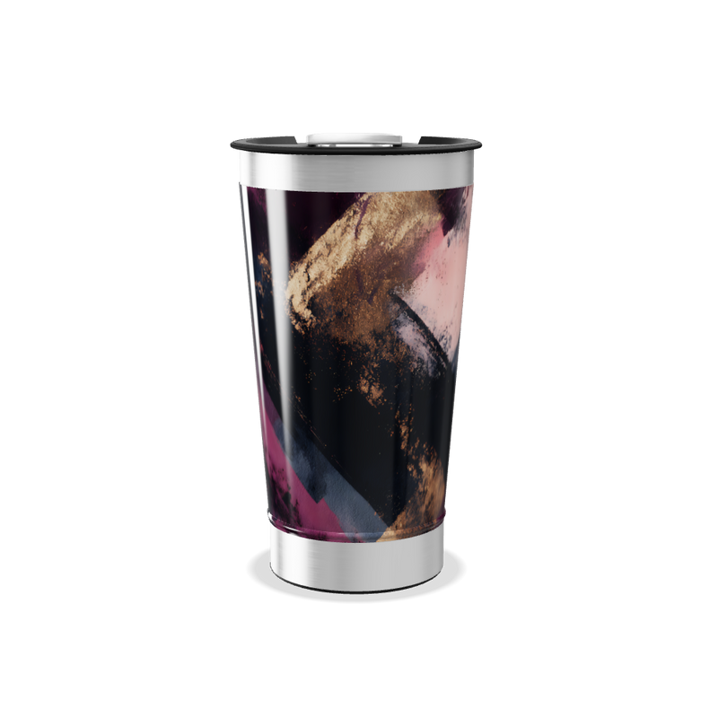 Copo Térmico - Estampa Abstrata Colorida