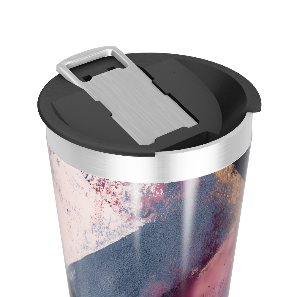 Copo Térmico - Estampa Abstrata Colorida