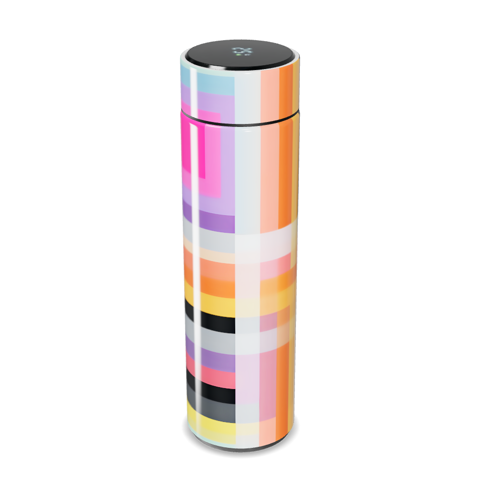 Garrafa Térmica Touch - Multicolor com Listras