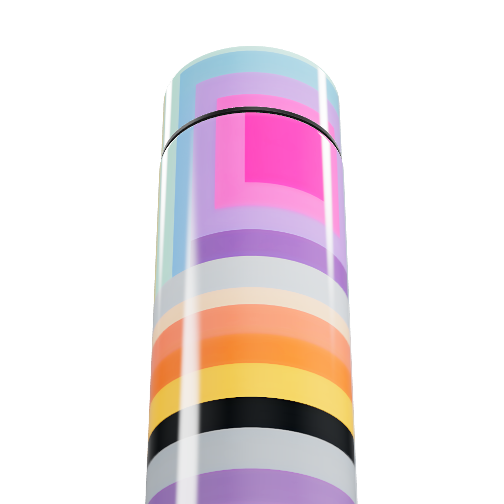 Garrafa Térmica Touch - Multicolor com Listras