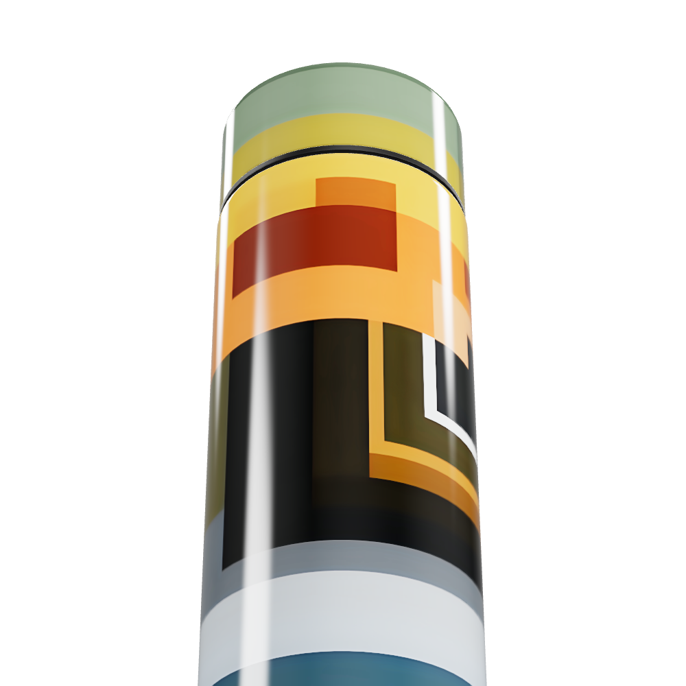 Garrafa Térmica Touch - Design Geométrico Colorido