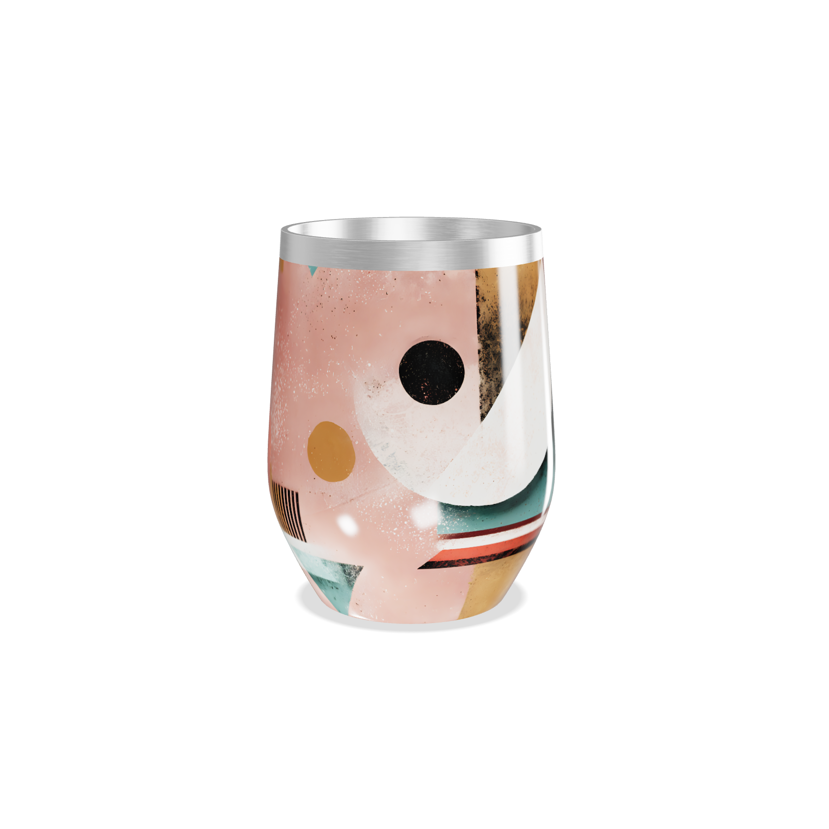 Copo Térmico Slim - Estampa Geométrica Colorida