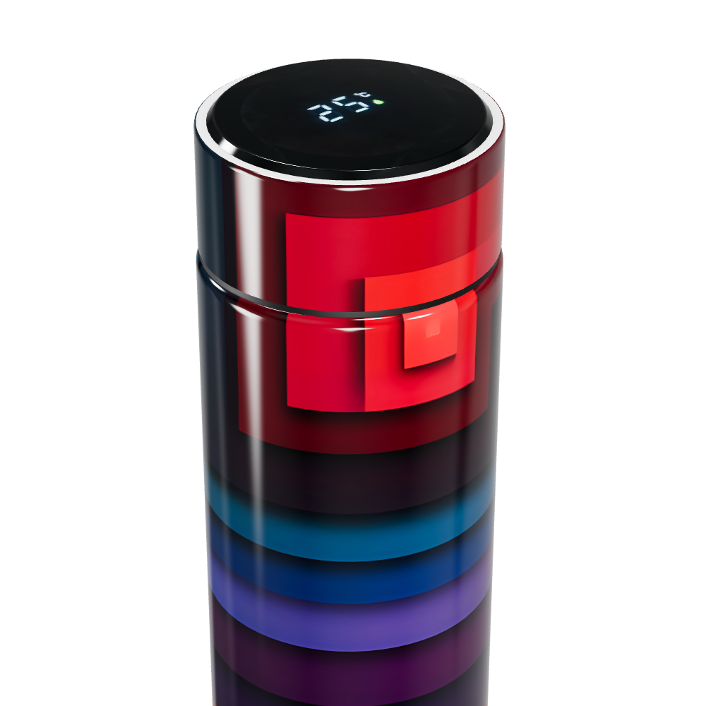 Garrafa Térmica Touch - Listras Coloridas