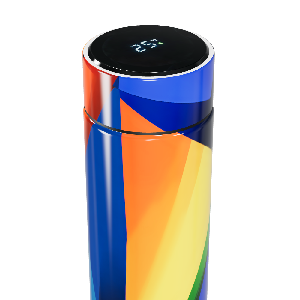 Garrafa Térmica Touch - Colorida com Display Digital