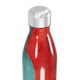 Garrafa Inox Vermelha - Tampa Prata
