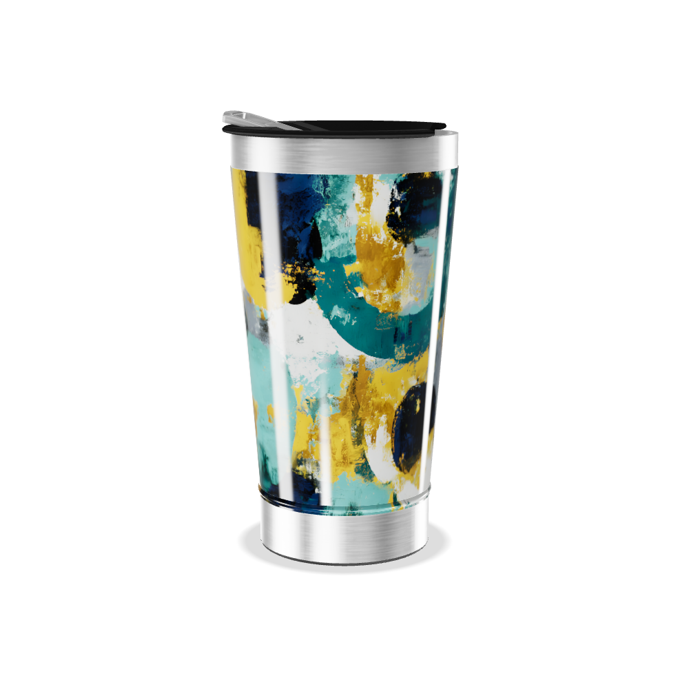 Copo Térmico - Estampa Abstrata Colorida
