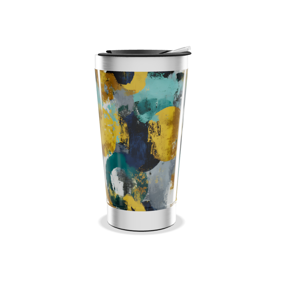 Copo Térmico - Estampa Abstrata Colorida