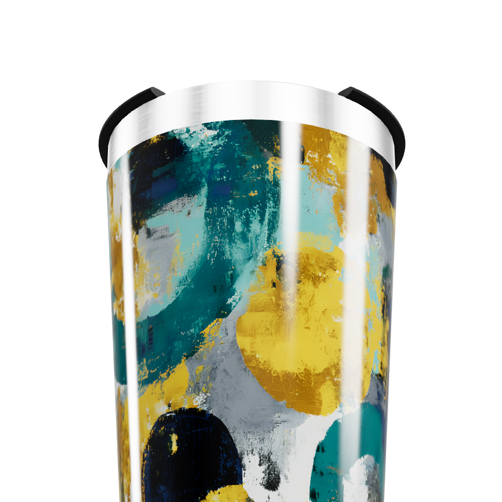 Copo Térmico - Estampa Abstrata Colorida