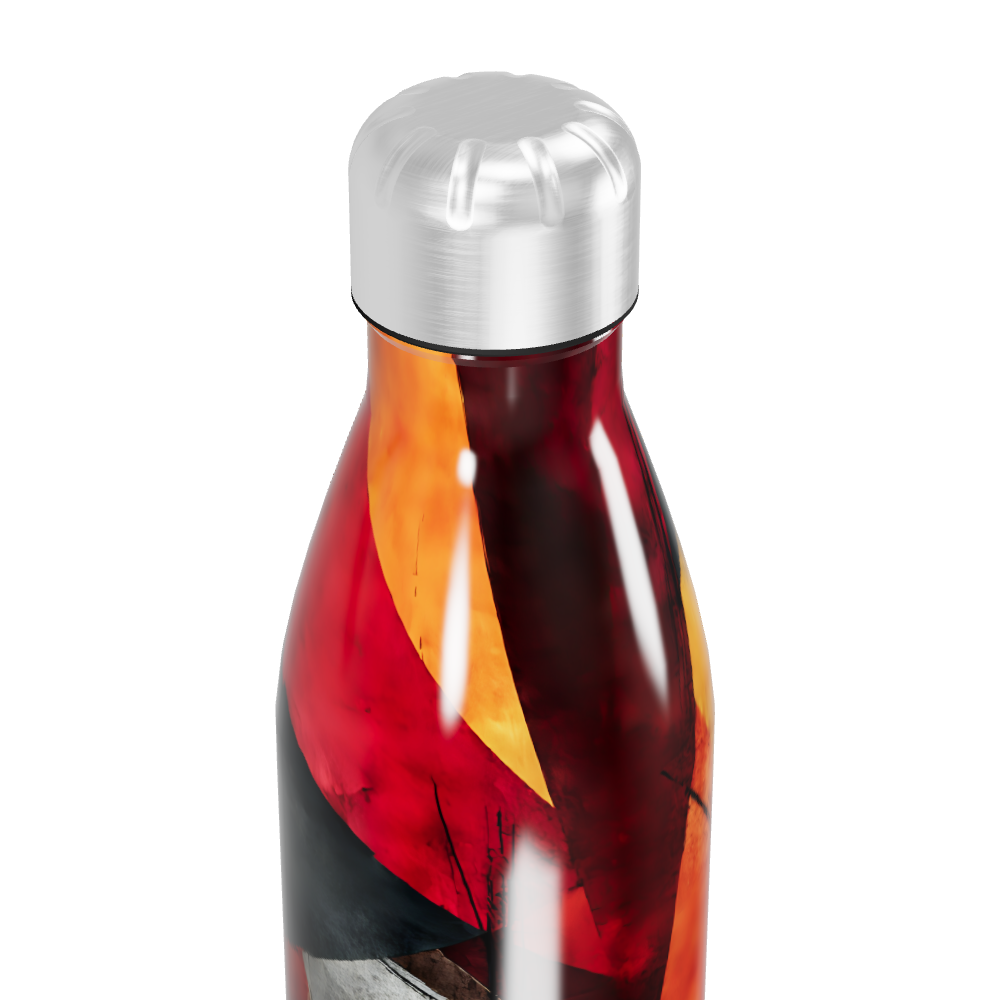 Garrafa Inox - Estampa Abstrata Colorida