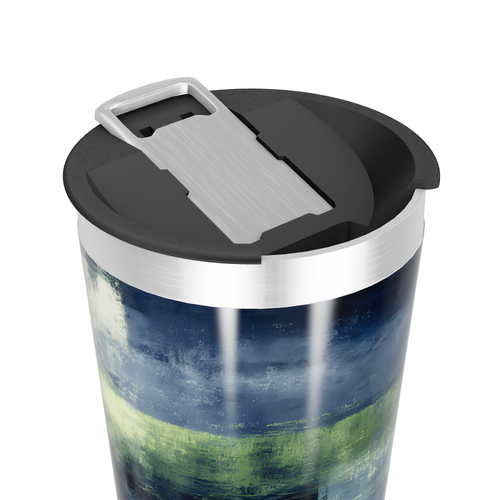 Copo Térmico - Estampa Azul e Verde