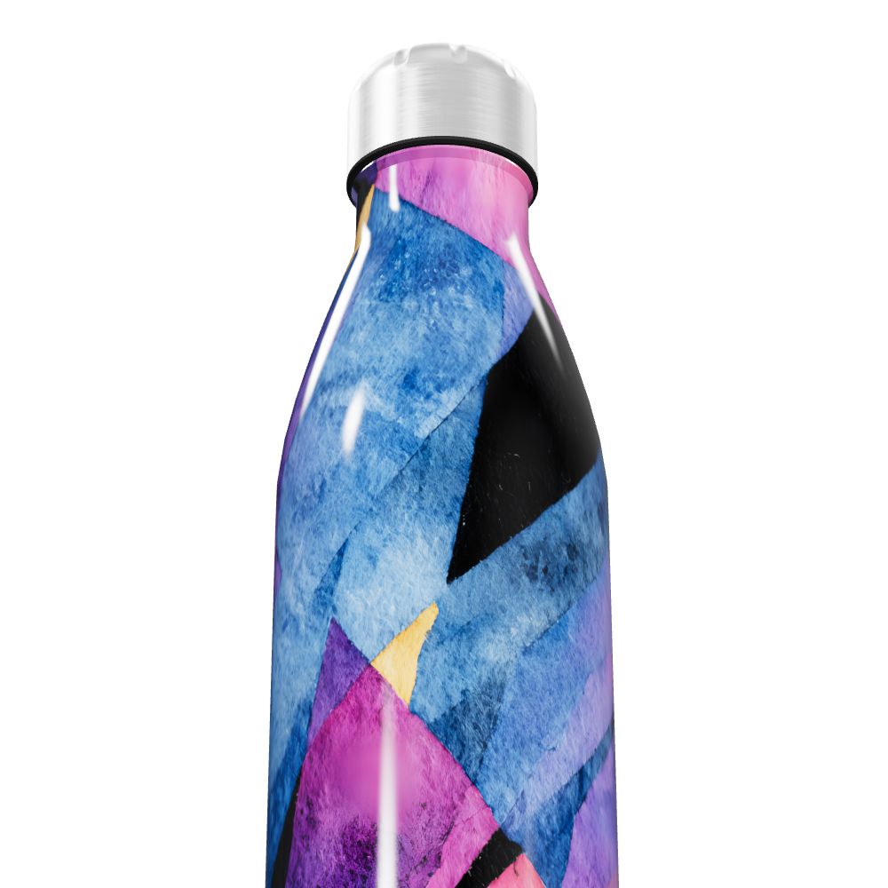 Garrafa Inox - Estampa Colorida Moderna