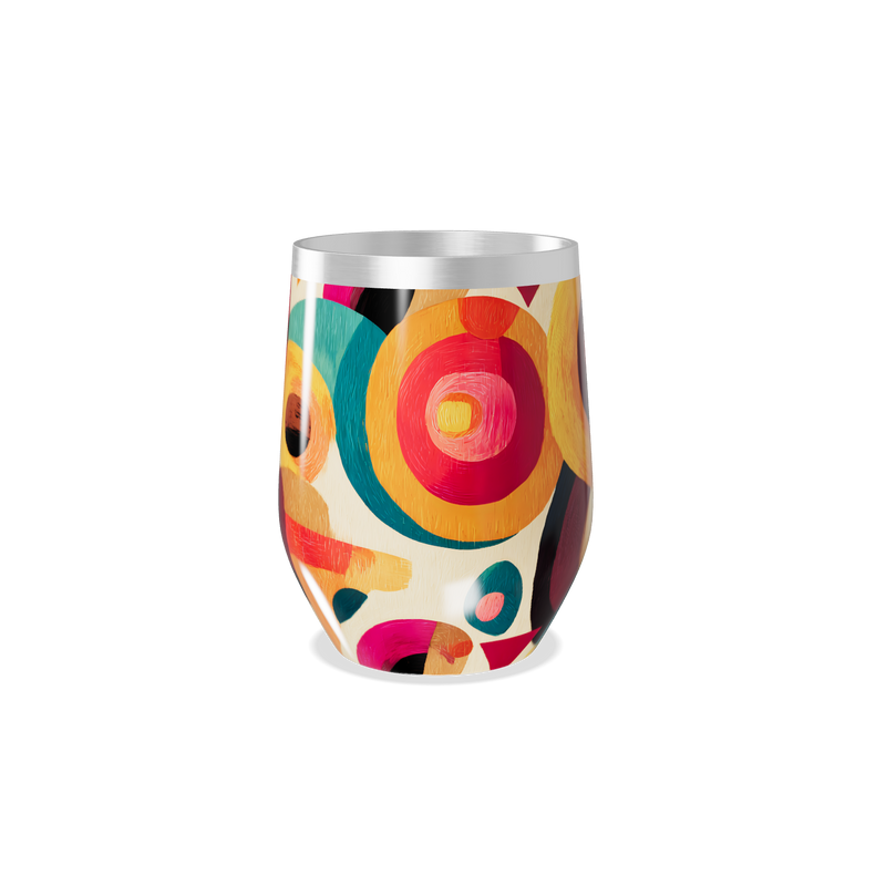 Copo Térmico Slim - Estampa Colorida Abstrata