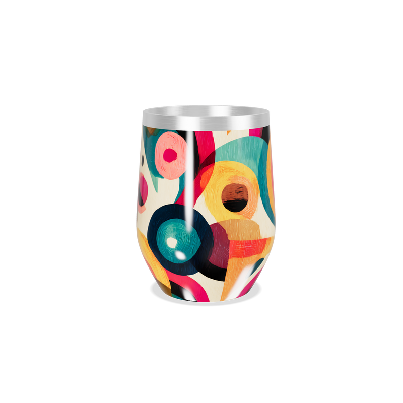 Copo Térmico Slim - Estampa Colorida Abstrata