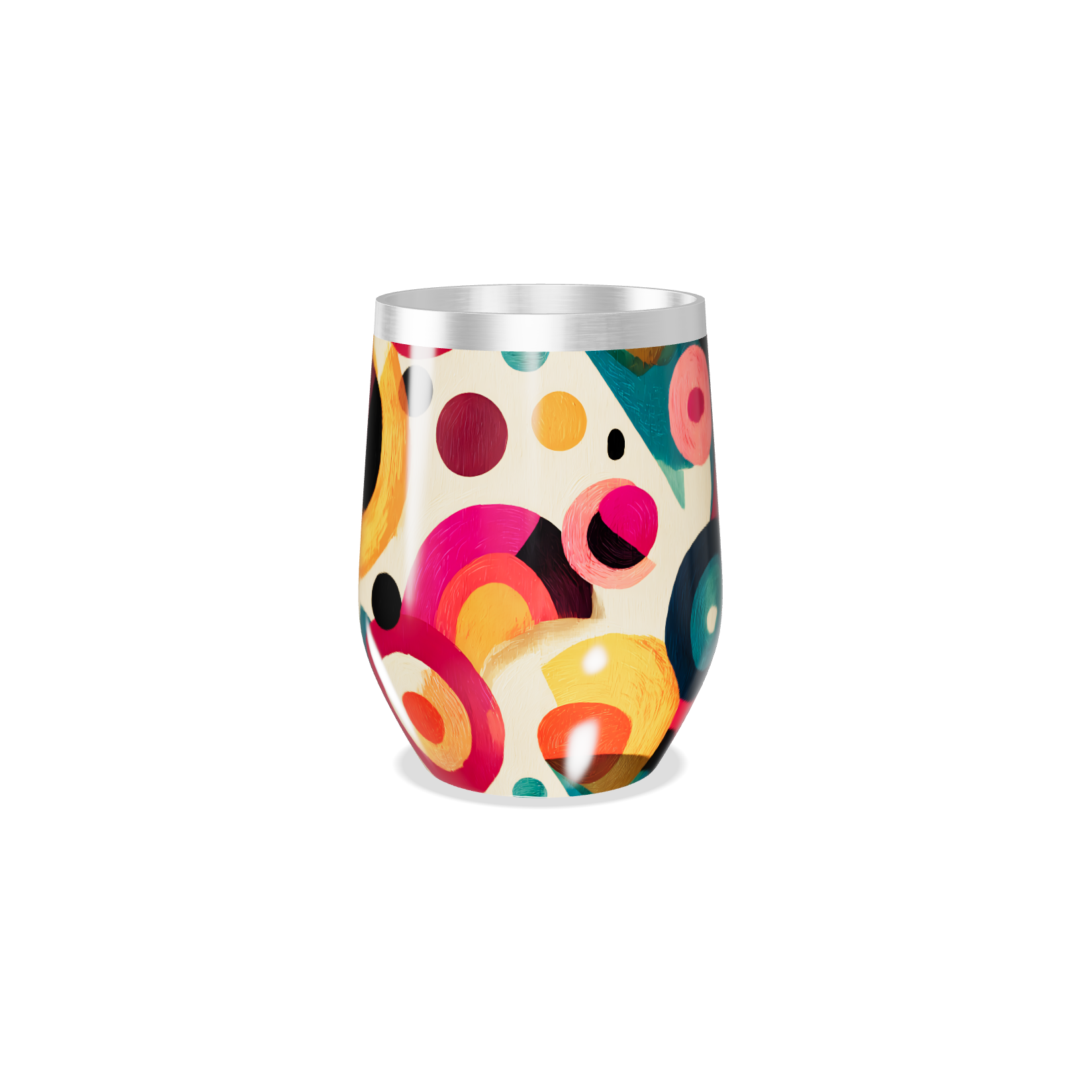 Copo Térmico Slim - Estampa Colorida Abstrata