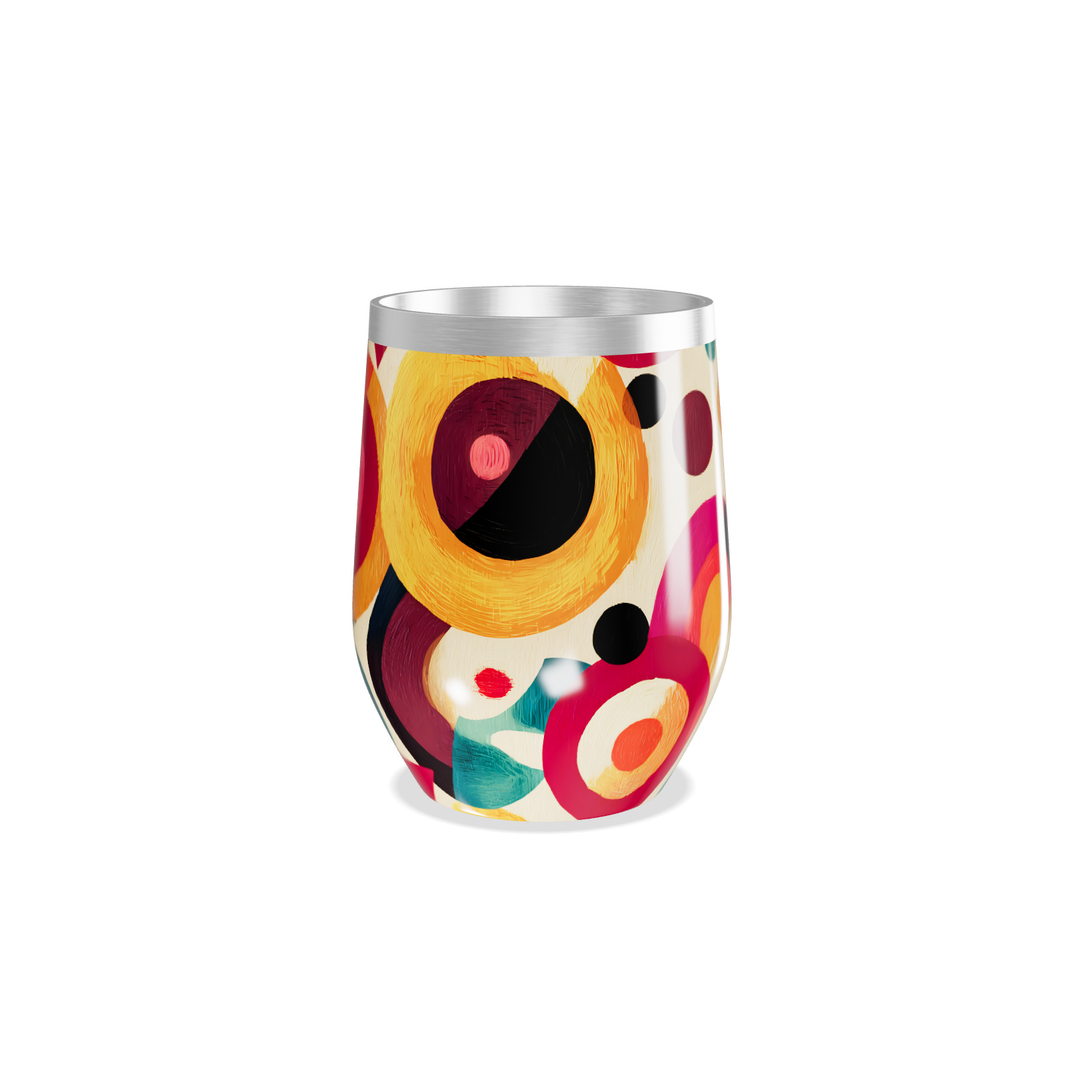 Copo Térmico Slim - Estampa Colorida Abstrata