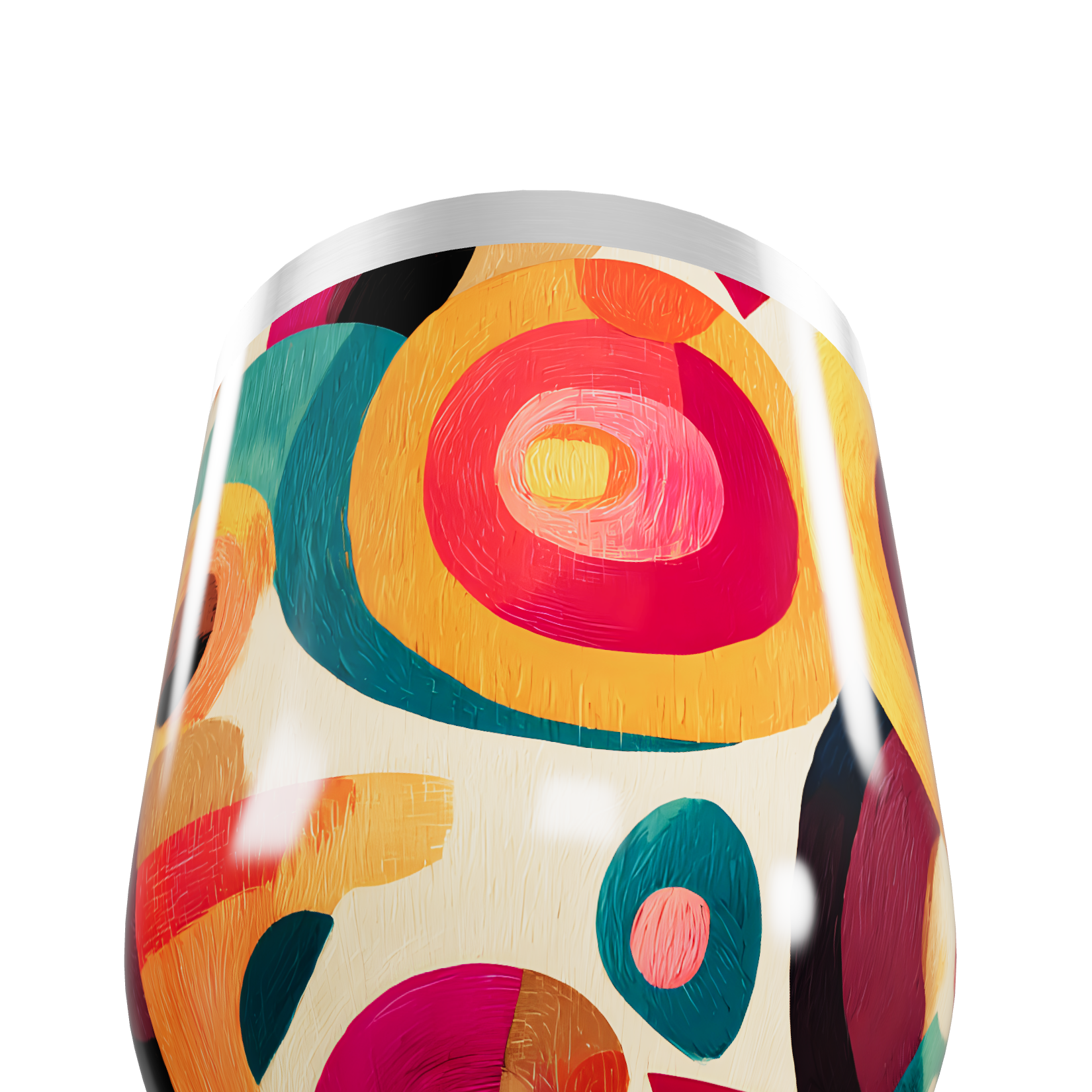 Copo Térmico Slim - Estampa Colorida Abstrata