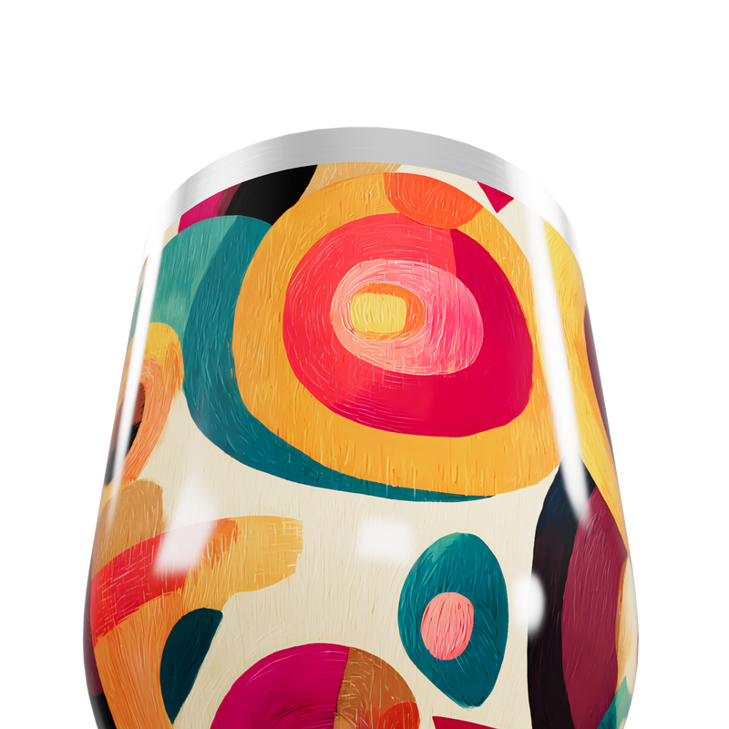 Copo Térmico Slim - Estampa Colorida Abstrata