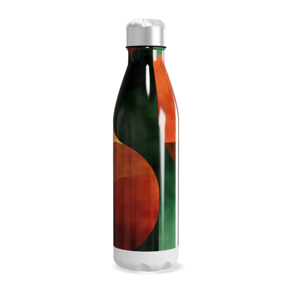 Garrafa Inox - Verde e Laranja