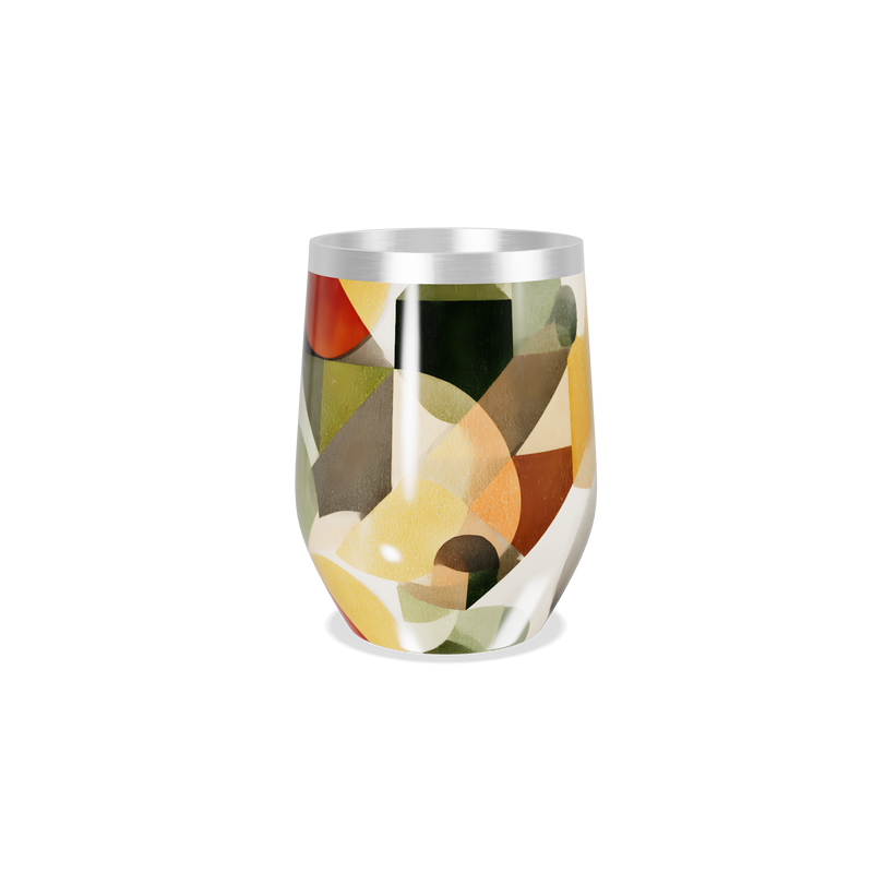 Copo Térmico Slim - Estampa Geométrica Colorida