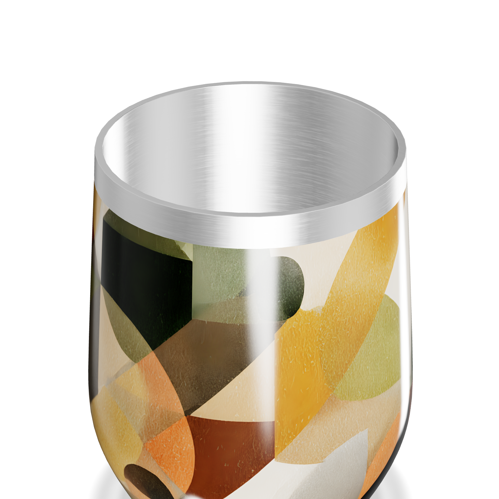 Copo Térmico Slim - Estampa Geométrica Colorida