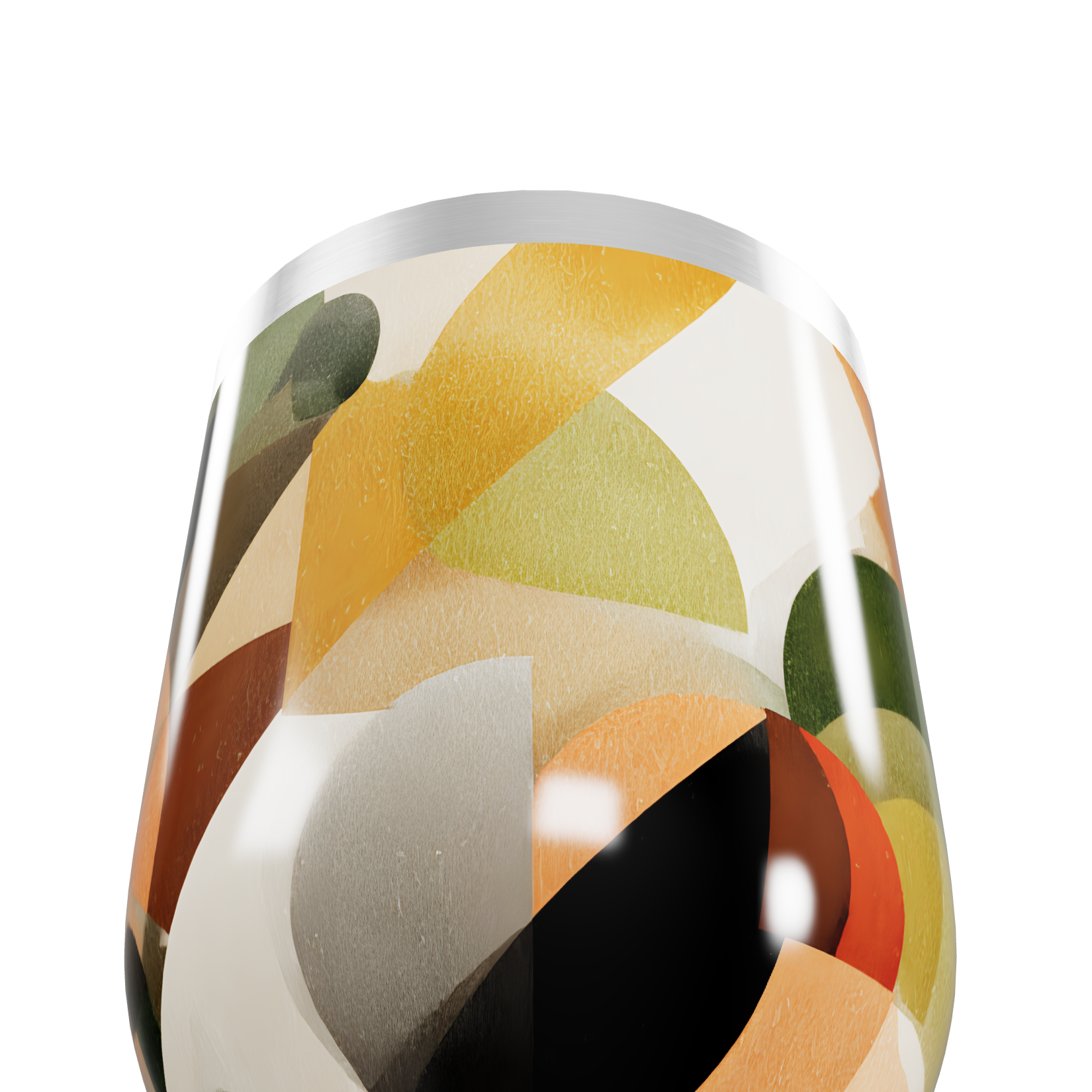 Copo Térmico Slim - Estampa Geométrica Colorida