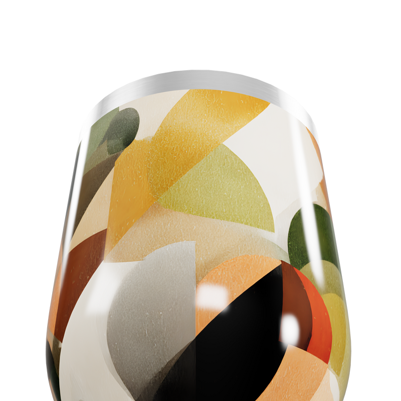 Copo Térmico Slim - Estampa Geométrica Colorida