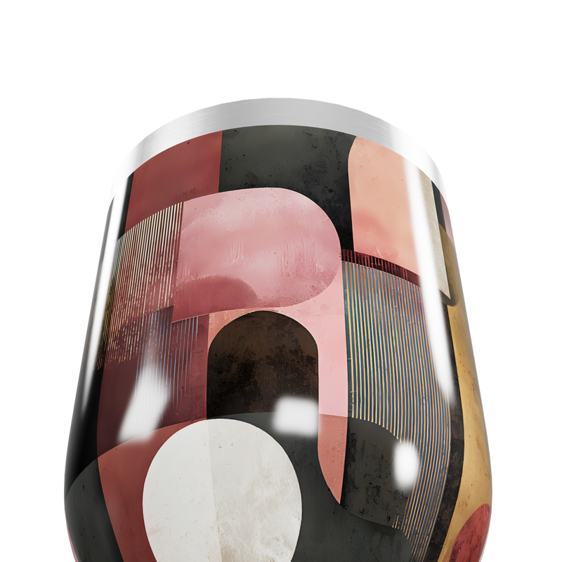 Copo Térmico Slim - Estampa Geométrica Colorida