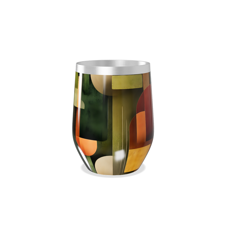 Copo Térmico Slim - Design Abstrato Colorido