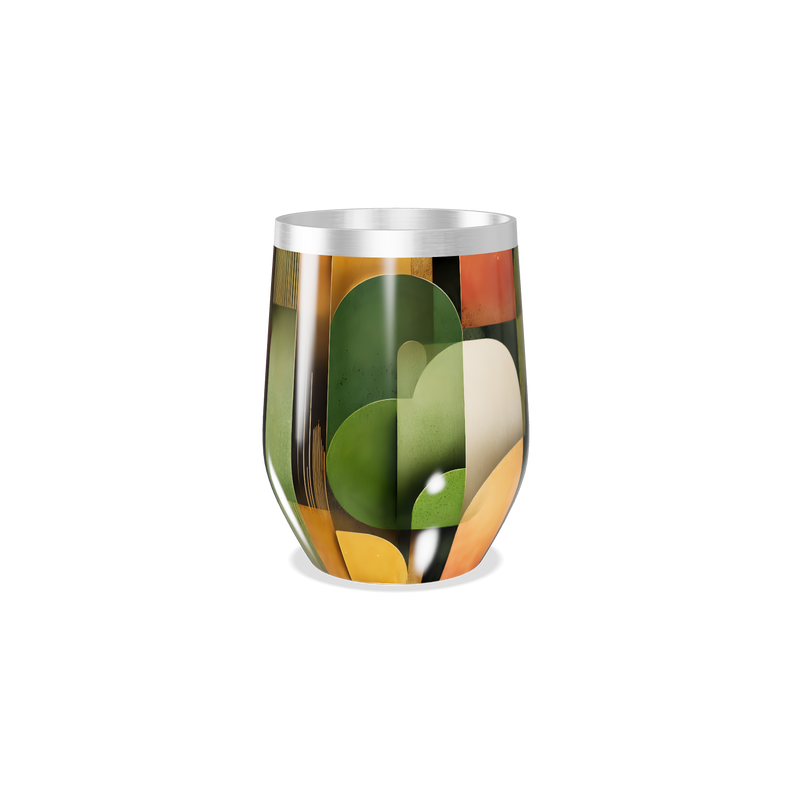 Copo Térmico Slim - Design Abstrato Colorido