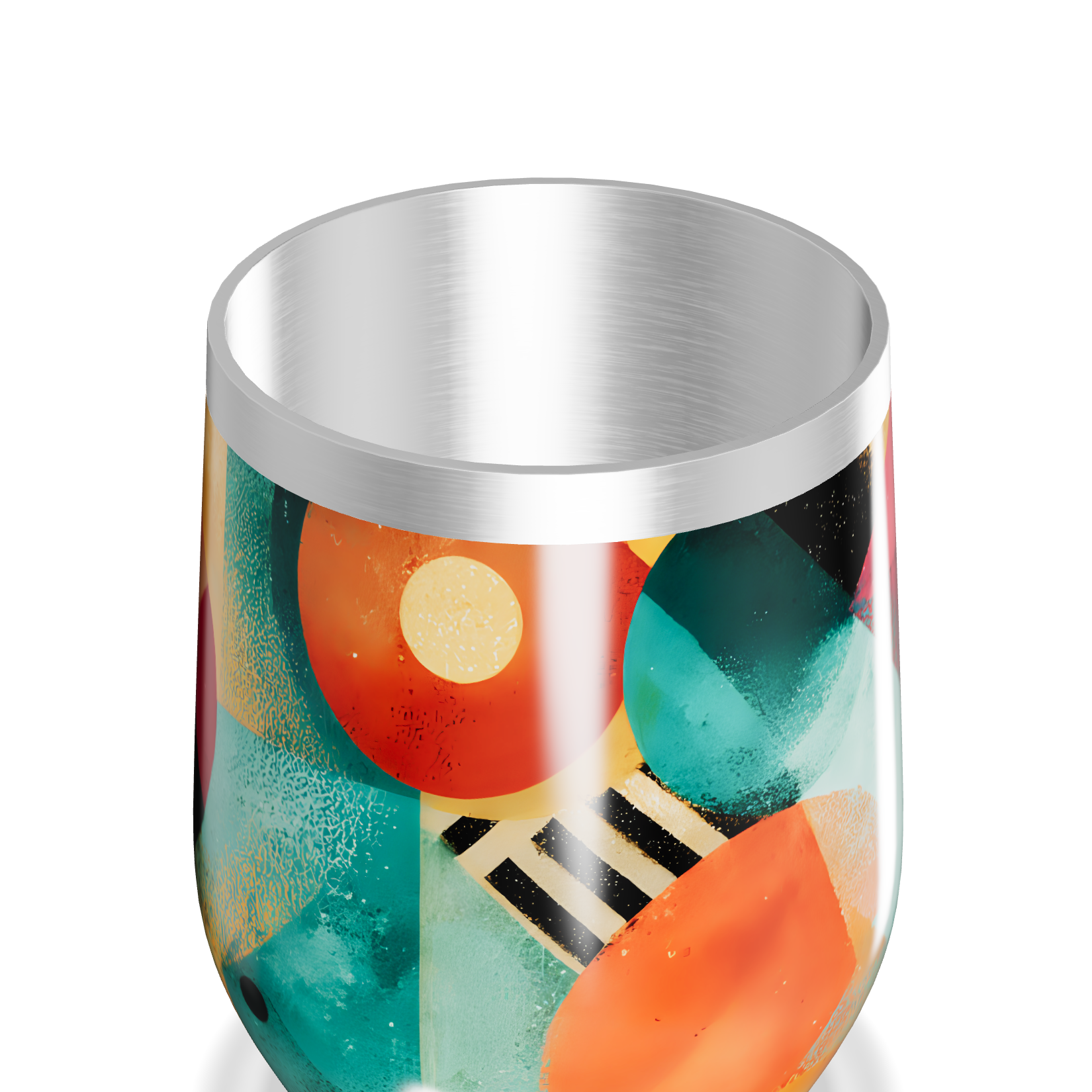 Copo Térmico Slim - Estampa Abstrata Colorida