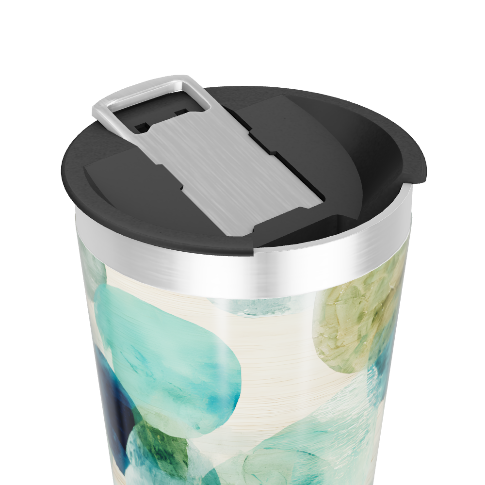 Copo Térmico - Estampa Aqua Abstrata