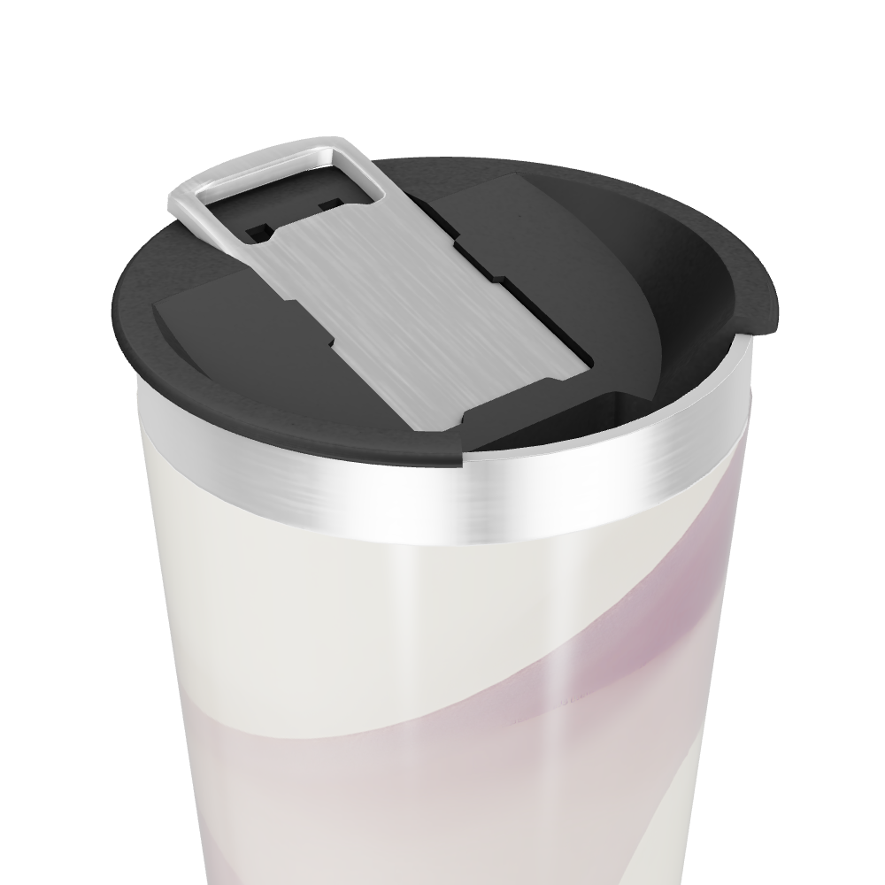 Copo Térmico - Design Ondulado Lilás