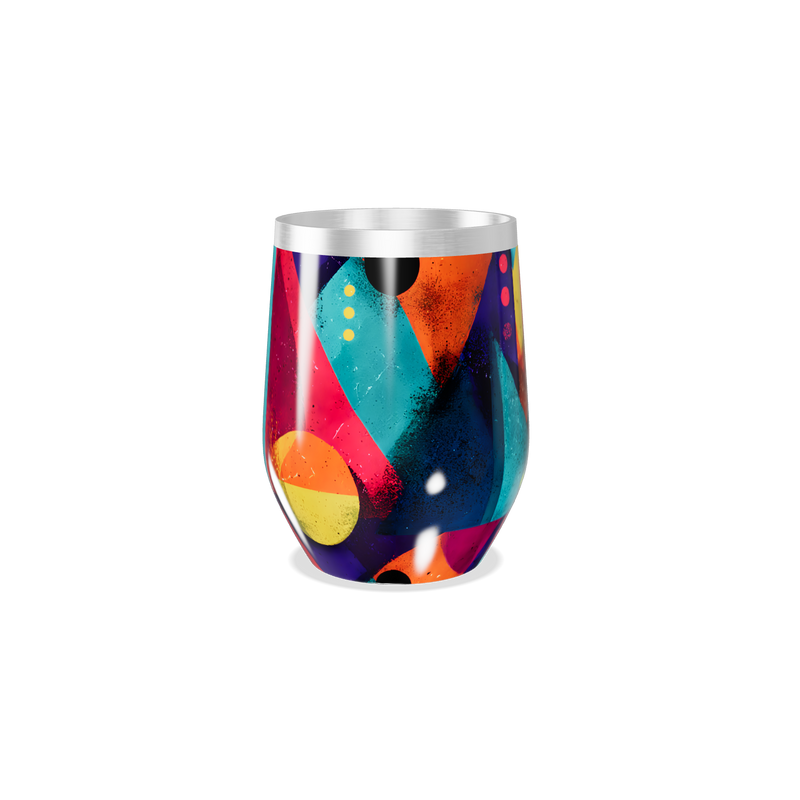 Copo Térmico Slim - Colorido com Arte Moderna