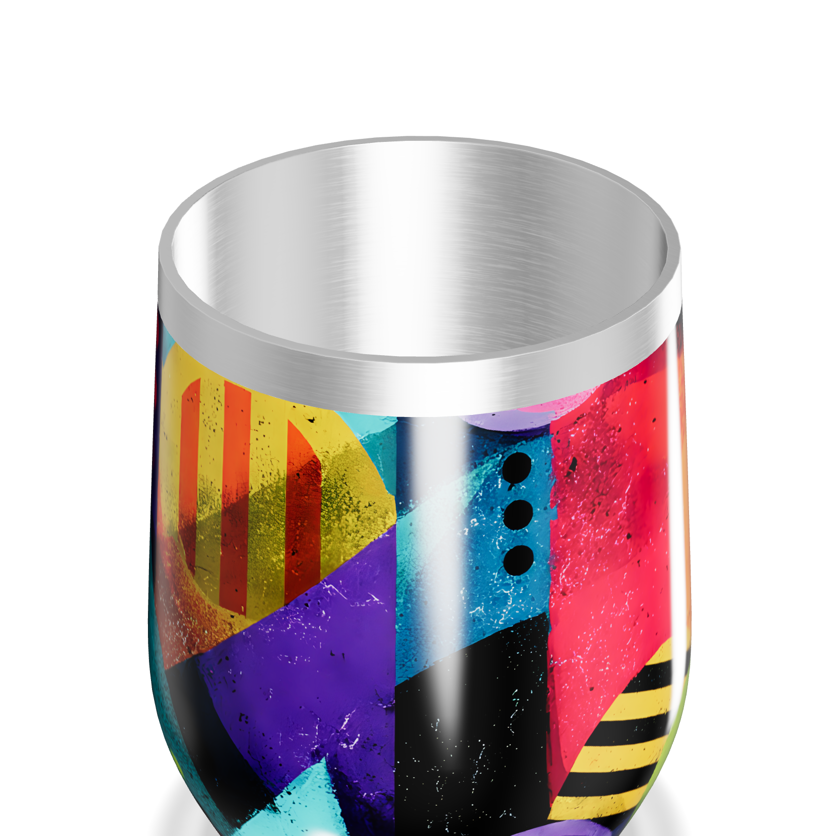 Copo Térmico Slim - Colorido com Arte Moderna