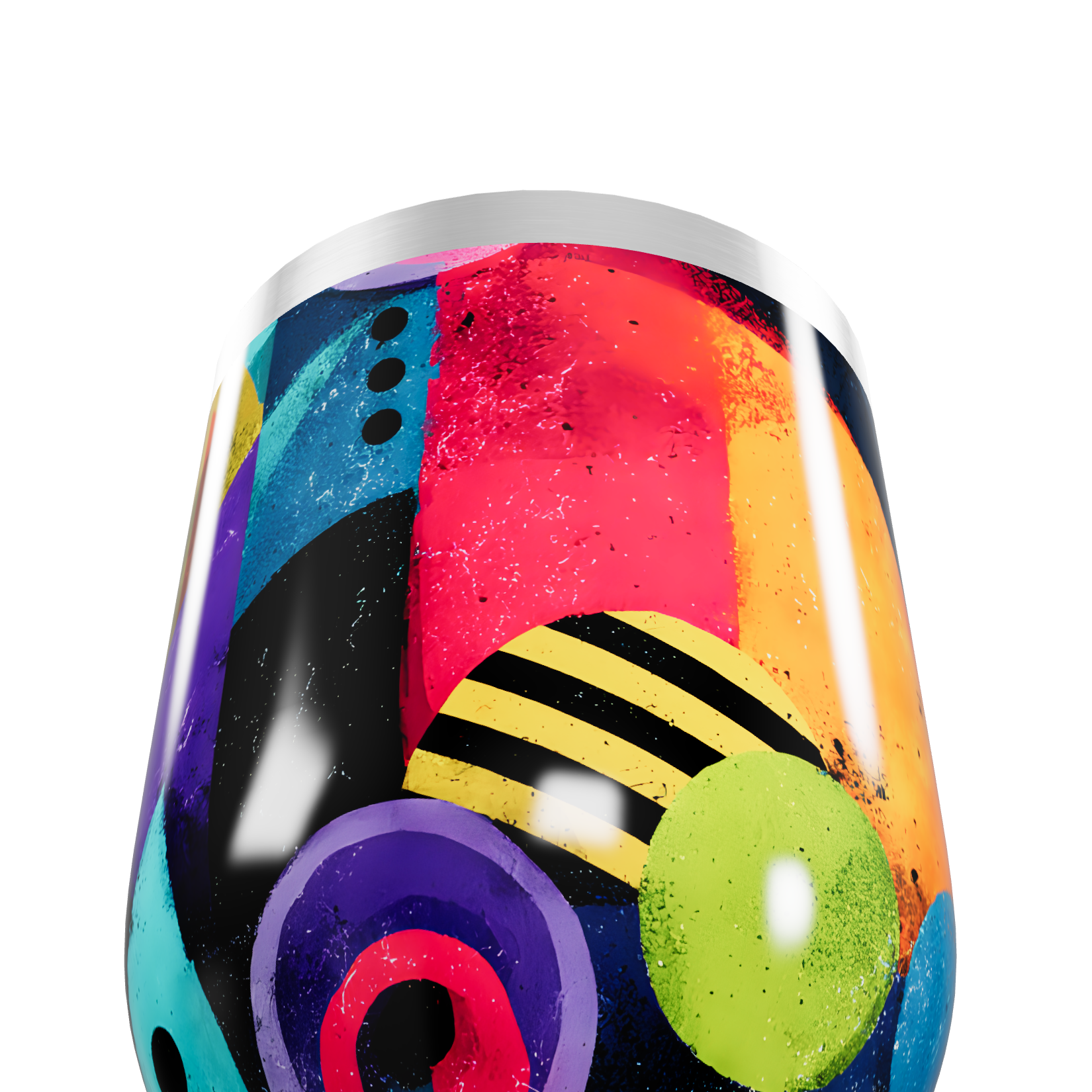 Copo Térmico Slim - Colorido com Arte Moderna