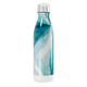 Garrafa Inox Azul com Estampa Abstrata