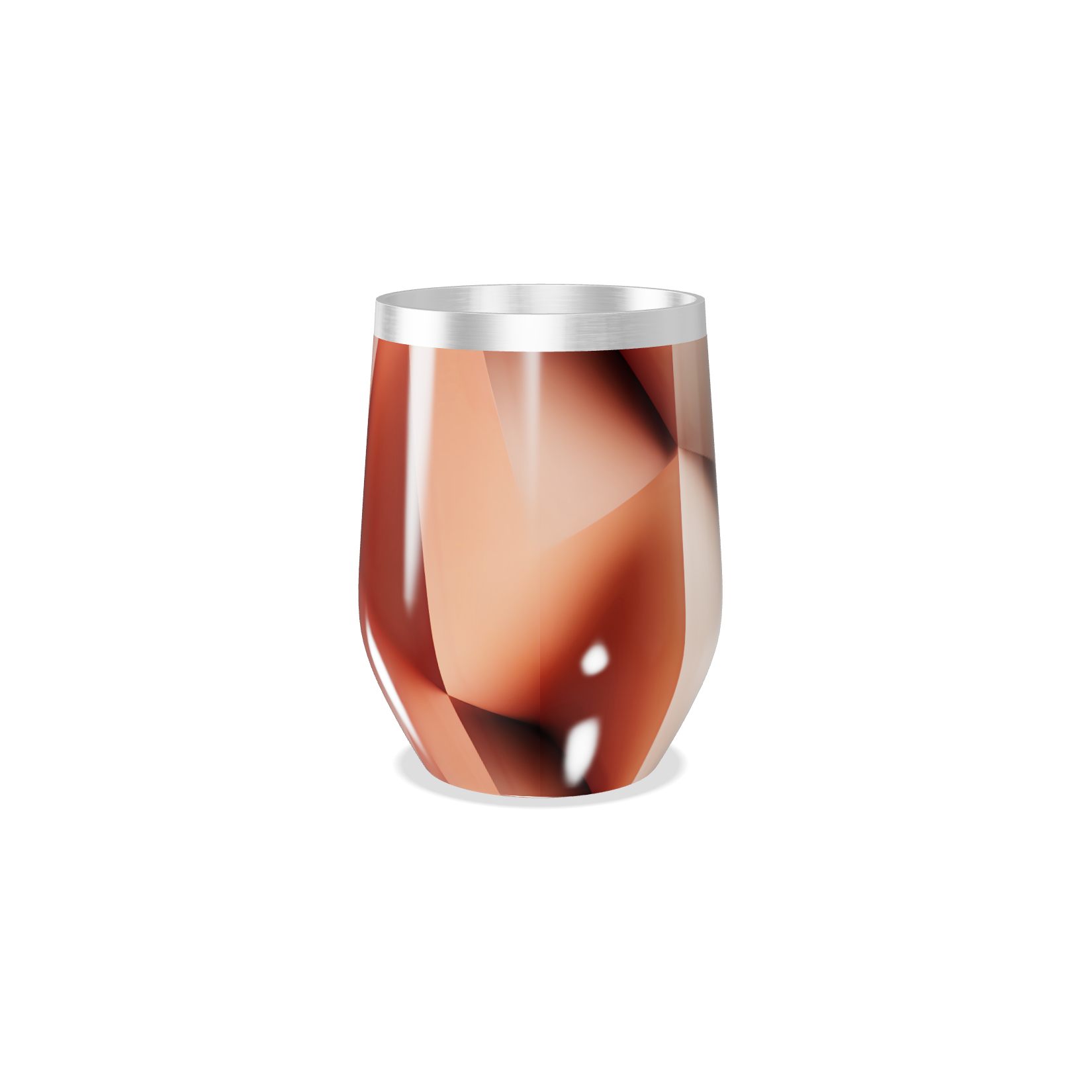 Copo Térmico Slim - Metálico com Estampa Abstrata